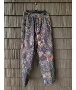 Cabela&#39;s  Camo Goretex Lined Pants Mossy Oak Breakup Drawstring Mens L L... - $25.60