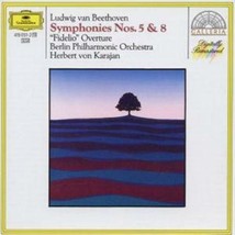Ludwig van Beethoven : Symphonies 5 &amp; 8 CD (1987) Pre-Owned - £11.95 GBP