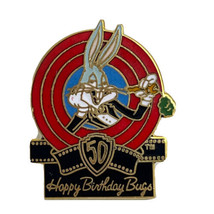 1989 Bugs Bunny 50th Anniversary Birthday Warner Bros Cartoon Lapel Pin ... - £7.68 GBP