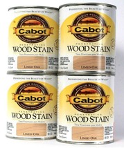 4 Cans Cabot Premium Woodcare Penetrating Wood Stain Limed Oak Color 813... - $50.99