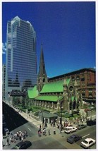 Postcard Christ Church Cathedral Anglican Church Montreal Quebec - £3.10 GBP
