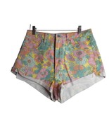 Wild Fable Multicolor Floral Highest rise cheeky Shorts Sz 8  100% cotton - $297.41 MXN