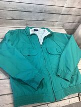 Holloway Green Windbreaker Jacket Full Zip Lined Men's Medium Vintage - $15.79