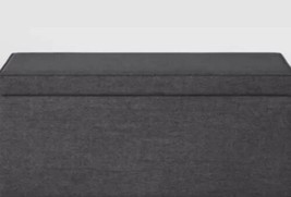 Room Essentials™ ~ Double Storage Ottoman ~ Dark Gray ~ 23&quot; W x 15&quot; D x ... - $46.40