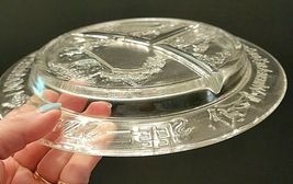 MARGERY DAW CHILD'S PLATE CLEAR GLASS DIVIDED 8.5" image 6