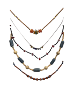 Vintage Artisan Necklace Lot handmade Mixed Bead Southwest Boho westerncore - £38.21 GBP