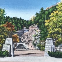 Watkins Glen State Park 1952 Postcard Vintage Linen New York - £7.84 GBP