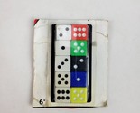 Classic Games 10 Pack 6 Sided Game Dice Ages 6+ Red Yellow Blue Black White - £5.75 GBP