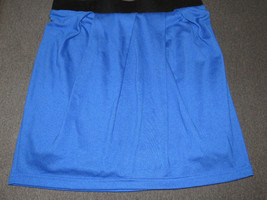 Women&#39;s Size Small Forever 21 Blue Elastic Waist Tulip Mini Skirt - $3.50