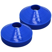 50 Blue Disc Cones Bright Soccer Football Track Field Marking Coaching P... - £29.92 GBP