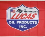 Lucas Oil Racing Flag 3X5 Ft Polyester Banner USA - £12.54 GBP