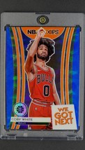 2019 2019-20 NBA Hoops Premium Stock Blue Prizm Refractor 3 Coby White RC Rookie - £4.60 GBP