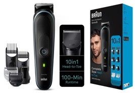 Braun MGK5445 10in1 Style Kit Beard Body Hair Nose Ear Grooming 100min Pouch - £85.18 GBP