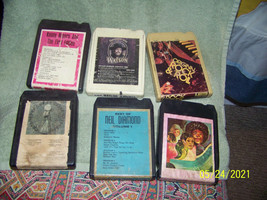 lot of {6}  vintage 8-track tapes  {mixed lot} - £9.35 GBP