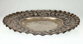 Grande Argento Vassoio Con Hand-Chased Lavorazione a Sbalzo Design 1183m... - $50,444.09 MXN