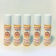 An item in the Health & Beauty category: 5 x Anointing Oil Ambar 10.ml Bottels Fragrance Of The Holy Bible Jerusalem (60m