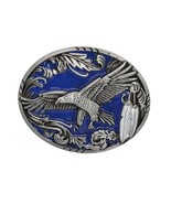 JRs Blue Western Eagle Feathers Floral Design Metal Belt Buckle - €8,48 EUR