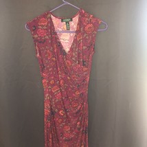 Ralph Lauren Size Woman&#39;s Burgundy Blue Brown Gray Pink Floral Sheath Dress - £26.03 GBP