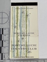 Matchbook Cover  Port ST Lucie Country Club. Port ST Lucie, FL  gmg  Unstruck - £15.61 GBP