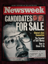 NEWSWEEK October 28 1996 Candidates Bill Clinton Bob Dole Jasper Johns Gen X - £6.79 GBP
