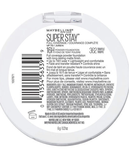 Primary image for Maybelline 16 HR Superstay Full Coverage Powder Foundation #362 Truffle TikTok