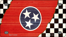 Tennessee Racing Flag Novelty Mini Metal License Plate Tag - £11.76 GBP
