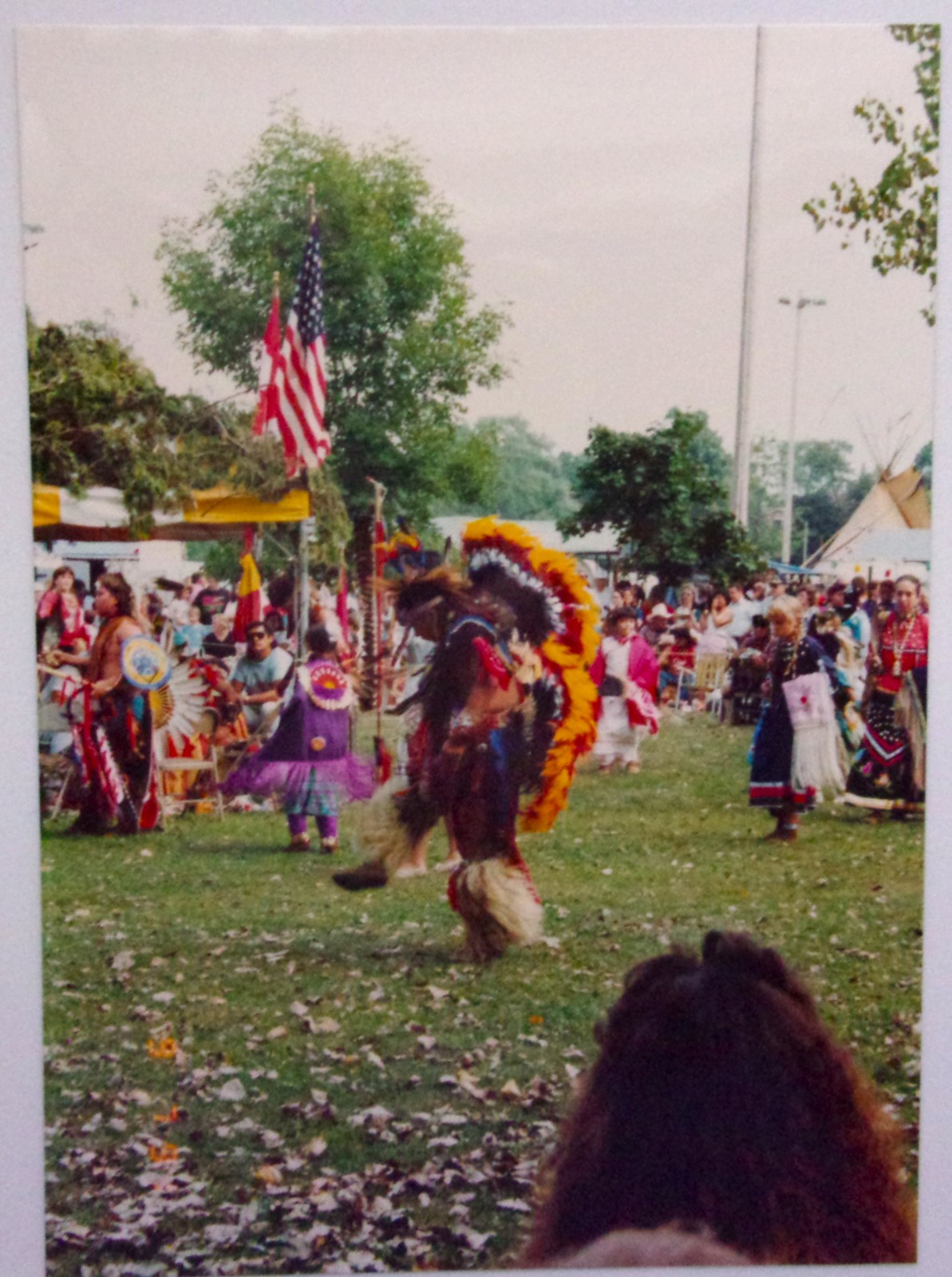 Vintage Indian Performer At The Indian Pow Wow Charlton Park Michigan 1997 - $1.99