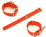 22mm watch band  FITS Luminox Watches RED Nylon Woven 4 Rings strap  - $21.95
