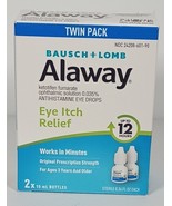 Bausch &amp; Lomb Alaway Eye Itch Relief Drops 0.34 Fl.oz Twin Pack (2)EXP. ... - £7.77 GBP