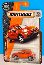 Matchbox 2018 MBX Off Road #12 &#39;16 Fiat 500 X Orange - £2.34 GBP