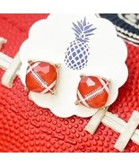 Football Faceted Square Stud Earrings - €12,71 EUR