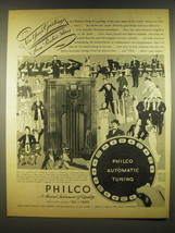 1937 Philco Radio Ad - Molasses n&#39; Januray, Fred Allen and Portland Hoffa - £14.50 GBP