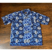 Boss by IG Design Mens XL Hawaiian Blue Dragon Short Sleeve Shirt - £33.12 GBP