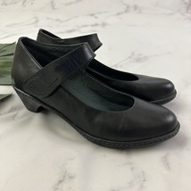 Dansko Womens Mary Jane Heels Size 38 Black Leather Block Comfort - $42.56