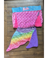 Barbie Rainbow Tail Mermaid Blanket Pink Fleece By Blanket Tails, Pre-Owned - $225.06 MXN