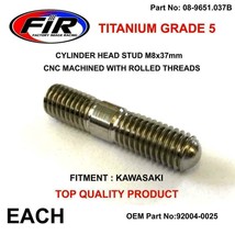 TITANIUM CYLINDER HEAD STUD MOUNT BOLT M8x37mm KAWASAKI KXF 450 09-16 KX... - £13.13 GBP