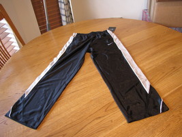 Boy's Youth Nike active pants black silver grey 866478-023 NEW 4 $32  NWT kids - £9.04 GBP