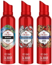Old Spice Wolfthorn + Nomad + Lionpride Body Spray Perfume for Men 140ml 3 Pcs - $34.54