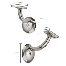 KHTUMEWARE 5 Pack Brushed Satin Nickel Hand Rail Brackets Heavy Duty Sta... - $37.34
