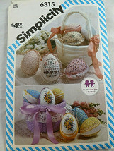 Simplicity 6315 Cross Stitch Easter Eggs and Basket Patterns Vanessa Ann - £3.78 GBP