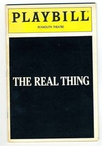 The Real Thing Playbill Tom Stoppard 1984 John Vickery Caroline Lagerfelt - £9.41 GBP