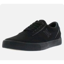 HURLEY Sneaker 9 Arlo Canvas Lace-up Casual Shoe Classic Minimalist Black - £25.73 GBP