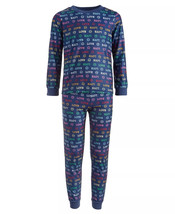 Childrens Pajama Set Love Smiley Blue Size Kids XL (14/16) FAMILY PJ&#39;s $29 - NWT - £7.04 GBP