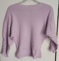 Womens XL Joan Vass New York Pale Purple Slouchy Arms &amp; Fitted Waist Swe... - £6.99 GBP