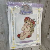 Dreamsicles Say your Prayers Baby Cherub Angel Counted Cross Stitch Kit #48001 - £9.72 GBP