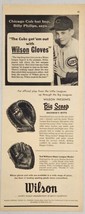1955 Print Ad Wilson Baseball Glove Chicago Cub Bat Boy Billy Philips Chicago,IL - £12.41 GBP