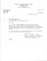 Governor Raymond Philip Shafer Signed 1987 Typed Letter Pennsylvania - £23.45 GBP