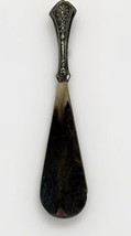 Antique American Sterling Handled Shoehorn w/ Repousse Engraved DESIGN- 33.2g - $79.24