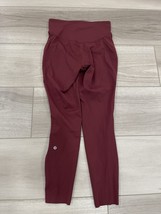 Lululemon Base Pace HR Tight 25” Burgundy Size 6 Nulux - $54.45