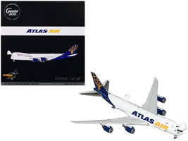 Boeing 747-8F Commercial Aircraft &quot;Atlas Air - Apex Logistics&quot; White with Blue T - £194.62 GBP